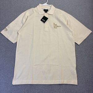 Hugo Boss Golf Polo Shirt Men’s Medium Beige NWT Italy Cotton